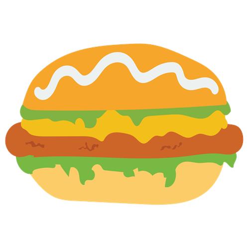 Farverig Burger med Toppings