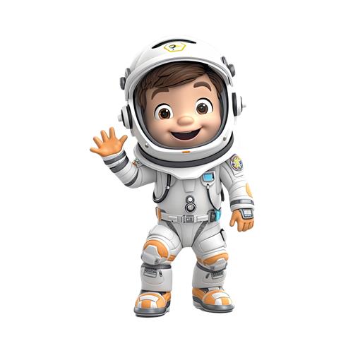 Astronaut Barn i Rumdragt