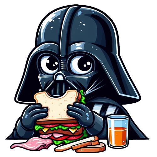 Darth Vader Spiser Sandwich