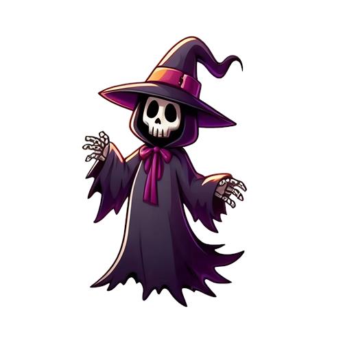 Skeletheks med Hat