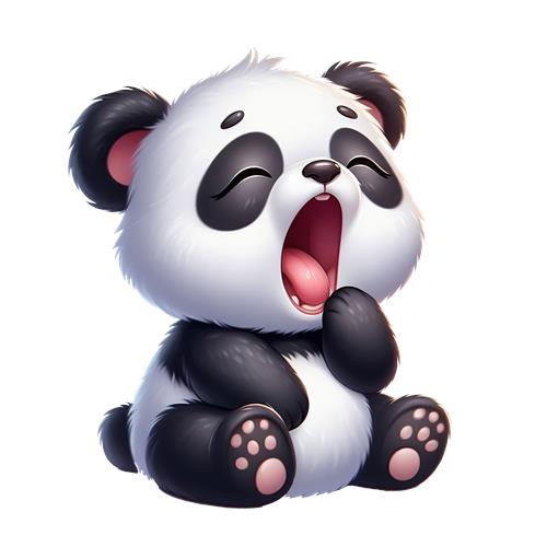 Søvnig Panda