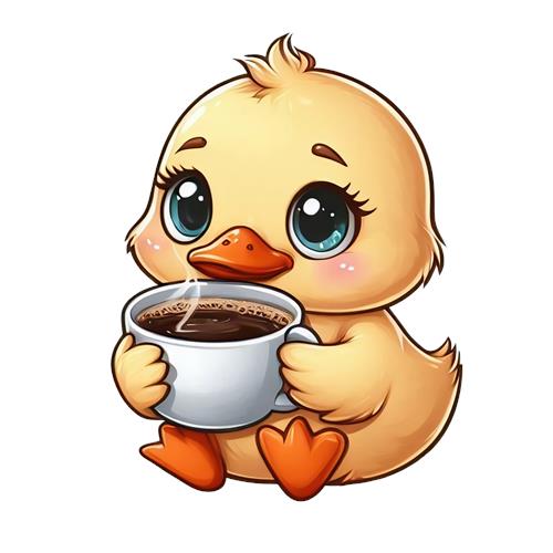 Sødt ælling med kaffe