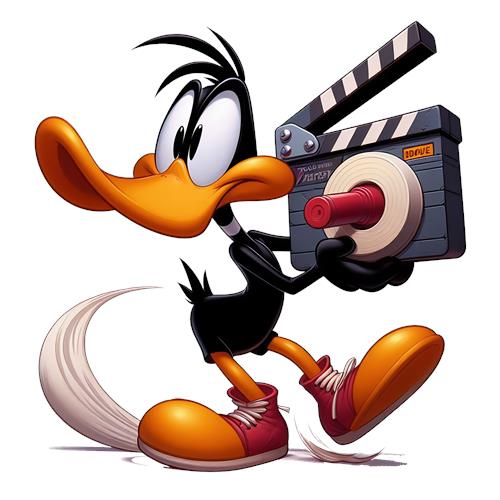 Kreativ And med Filmkamera
