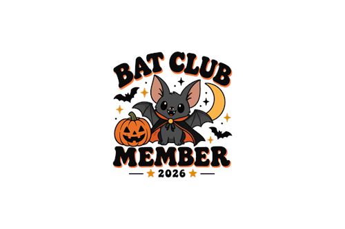 Halloweenflagermus med græskar