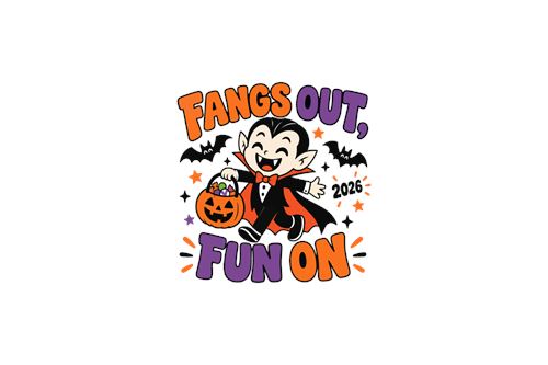 Fangs Out Fun On Halloweenmotiv
