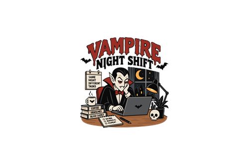 Vampyr ved skrivebordet