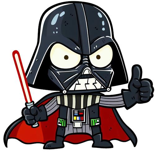 Kawaii Version af en Berømt Sith Lord