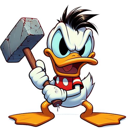 Donald Duck med Hammer