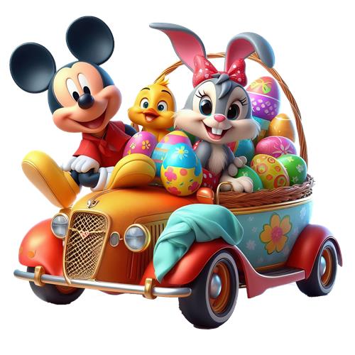 Mickey Mouse og påskeæg