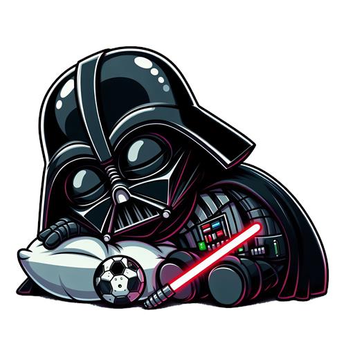 Darth Vader Sover med Fodbold