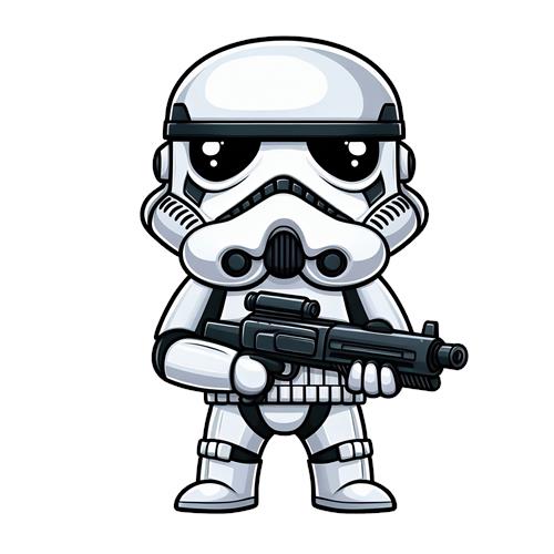 Kawaii Stormtrooper med våben