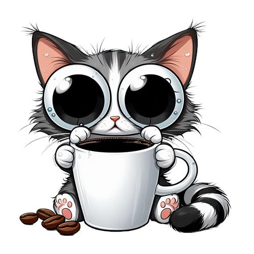 Kattens Kaffeøjeblik