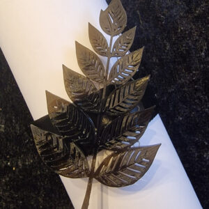  Elegante Servietringe i sort med blad