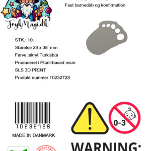 PRODUKTER happy baby feet turkisblå